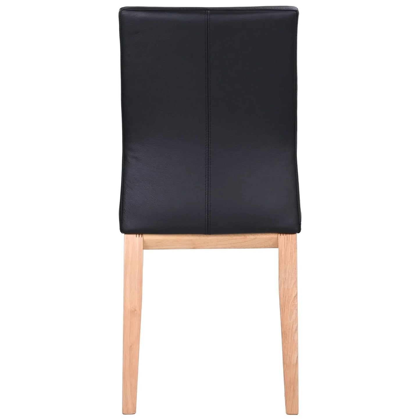 OAKLEY LEATHER DINING CHAIR BLACK