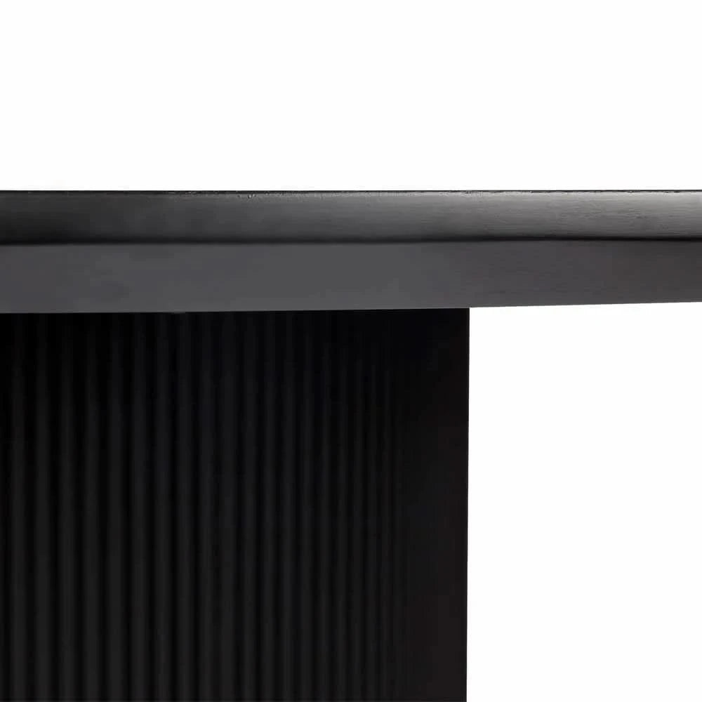 BELGRAVIA OVAL DINING TABLE 240CM SATIN BLACK