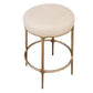 SOREN KITCHEN STOOL - BRASS /NATURAL LINEN