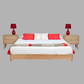 MELODY SOLID PINE SUPER KING ROUNDED CORNERS BED MADE TO ORDER - MyChocolateWood