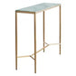 MELINA CONSOLE TABLE/HALL TABLE DUSTYJADE MARBLE/GOLD STAINLESS STEEL
