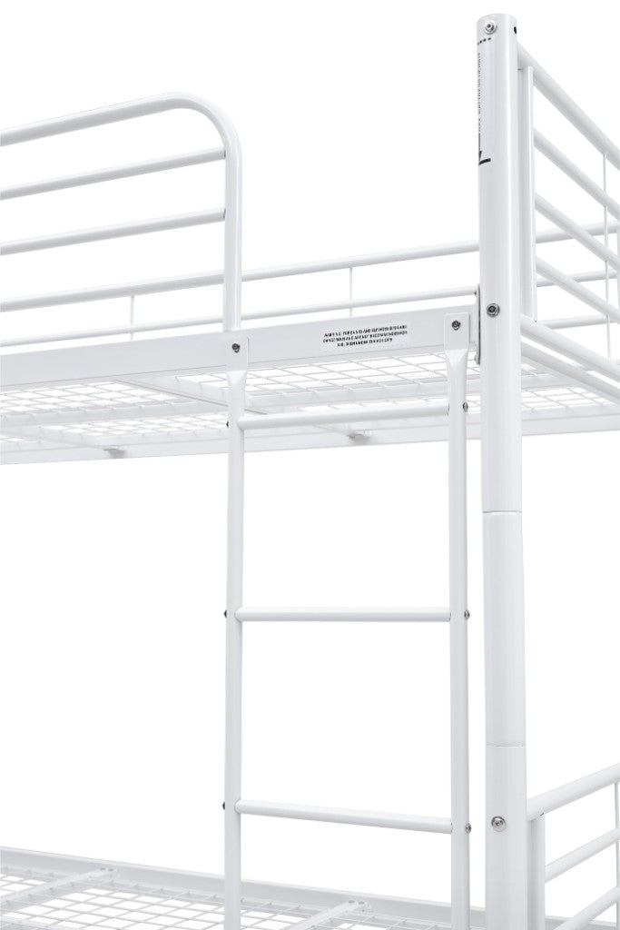 CURZON SINGLE OVER SINGLE BUNK BEDS WHITE
