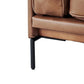 DAVIEN DARK BROWN 2.5 SEATER SOFA TOP GRAIN COW LEATHER