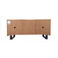 CRISTO MK2 SOLID ACACIA TIMBER SIDEBOARD/BUFFET W/METAL LEGS NATURAL 166 CM