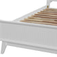 ELIJAH ACACIA WOOD QUEEN BED IN WHITE