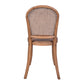 DUMAS SOLID OAK & RATTAN DINING CHAIR NATURAL