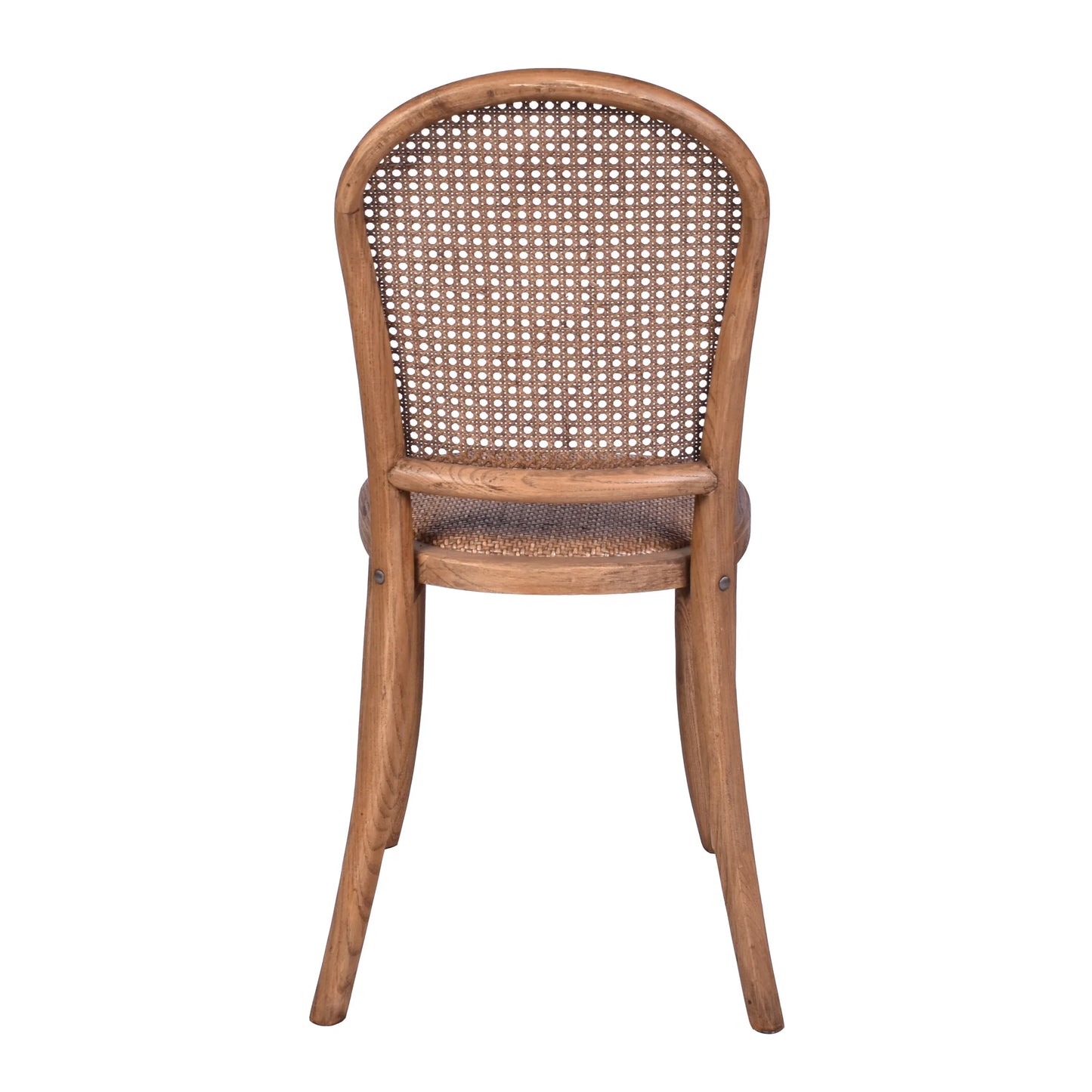 DUMAS SOLID OAK & RATTAN DINING CHAIR NATURAL