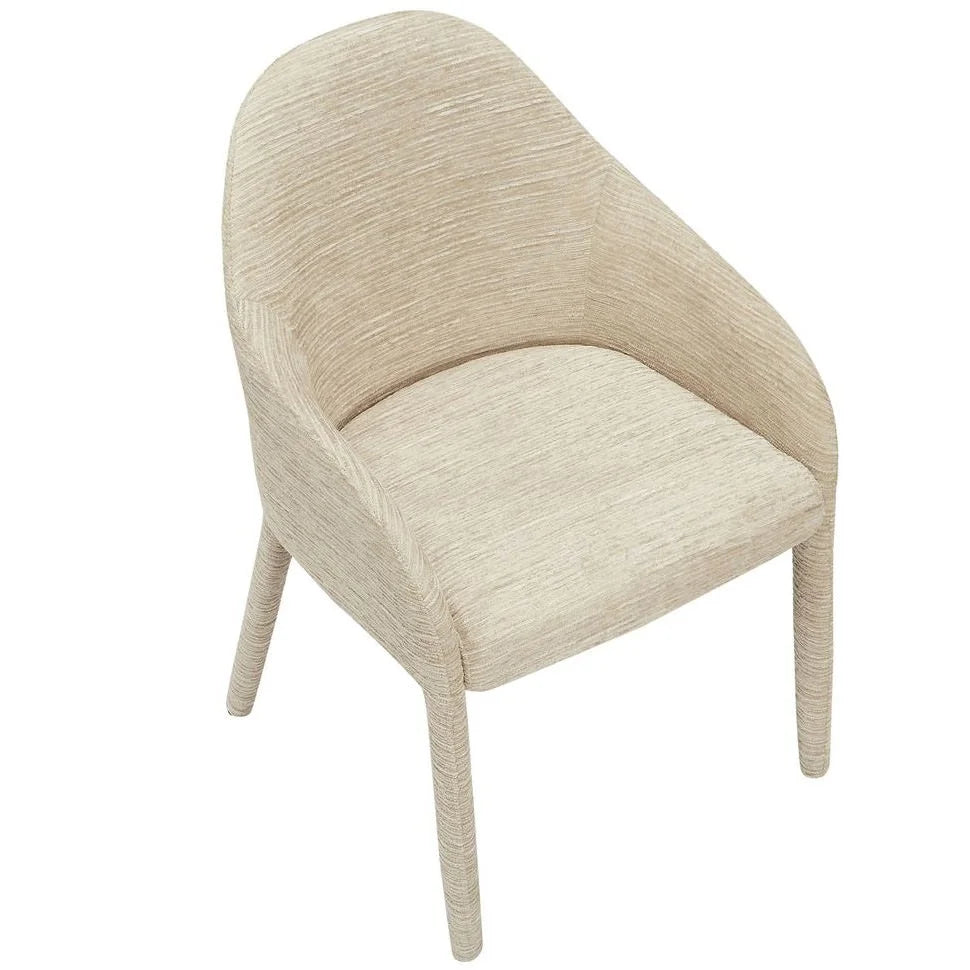 CHALMERS FABRIC DINING CHAIR BEIGE