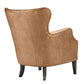 ANSEL LIGHT BROWN ARMCHAIR TOP GRAIN COW LEATHER