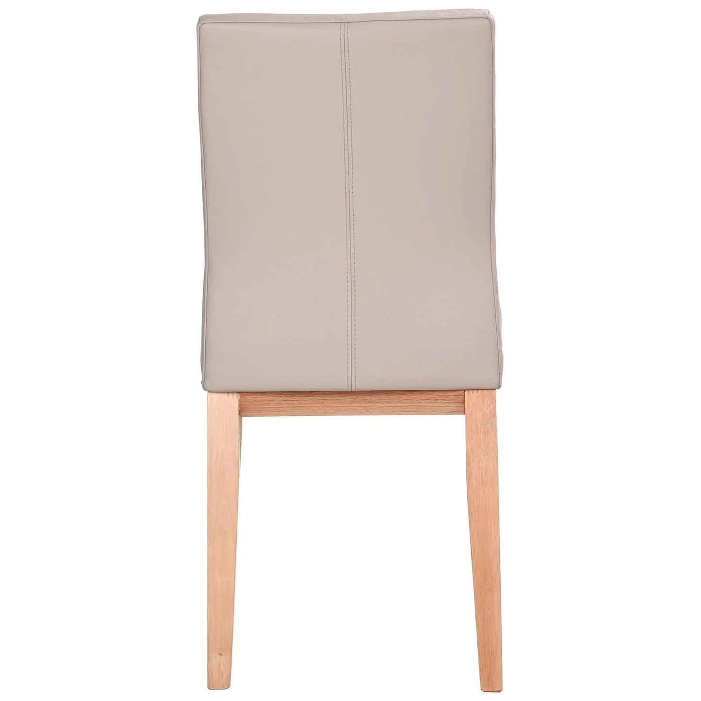 OAKLEY LEATHER DINING CHAIR LIGHT MOCHA/NATURAL