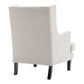 SILAS PEARL CHENILLE WING BACK ARMCHAIR/OCCASIONAL CHAIR
