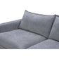 DEVINE 2 SEATER SOFA BED IN PEWTER COLOURED FABRIC - MyChocolateWood