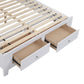 SELENE RUBBERWOOD DOUBLE BED WITH 2 DRAWERS WHITE