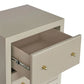 JAYLA SMALL BEIGE  2-DRAWER BEDSIDE TABLE