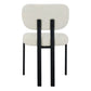KILBRIN NATURAL CHENILLE/BLACK METAL DINING CHAIR