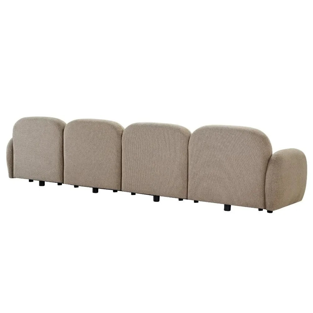LORELEI  4-SEATER MODULAR SOFA CHENILLE - TAUPE COLOUR