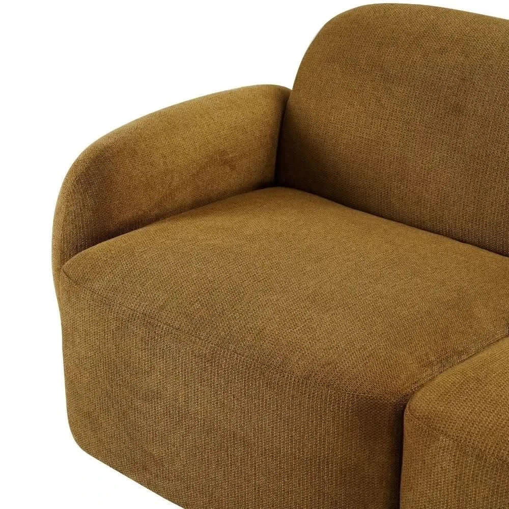 LORELEI  4-SEATER MODULAR FABRIC SOFA - TOFFEE COLOUR