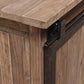 MORIAH SOLID RECLAIMED ELM TRACK SLIDING DOOR BUFFET BLACK & NATURAL