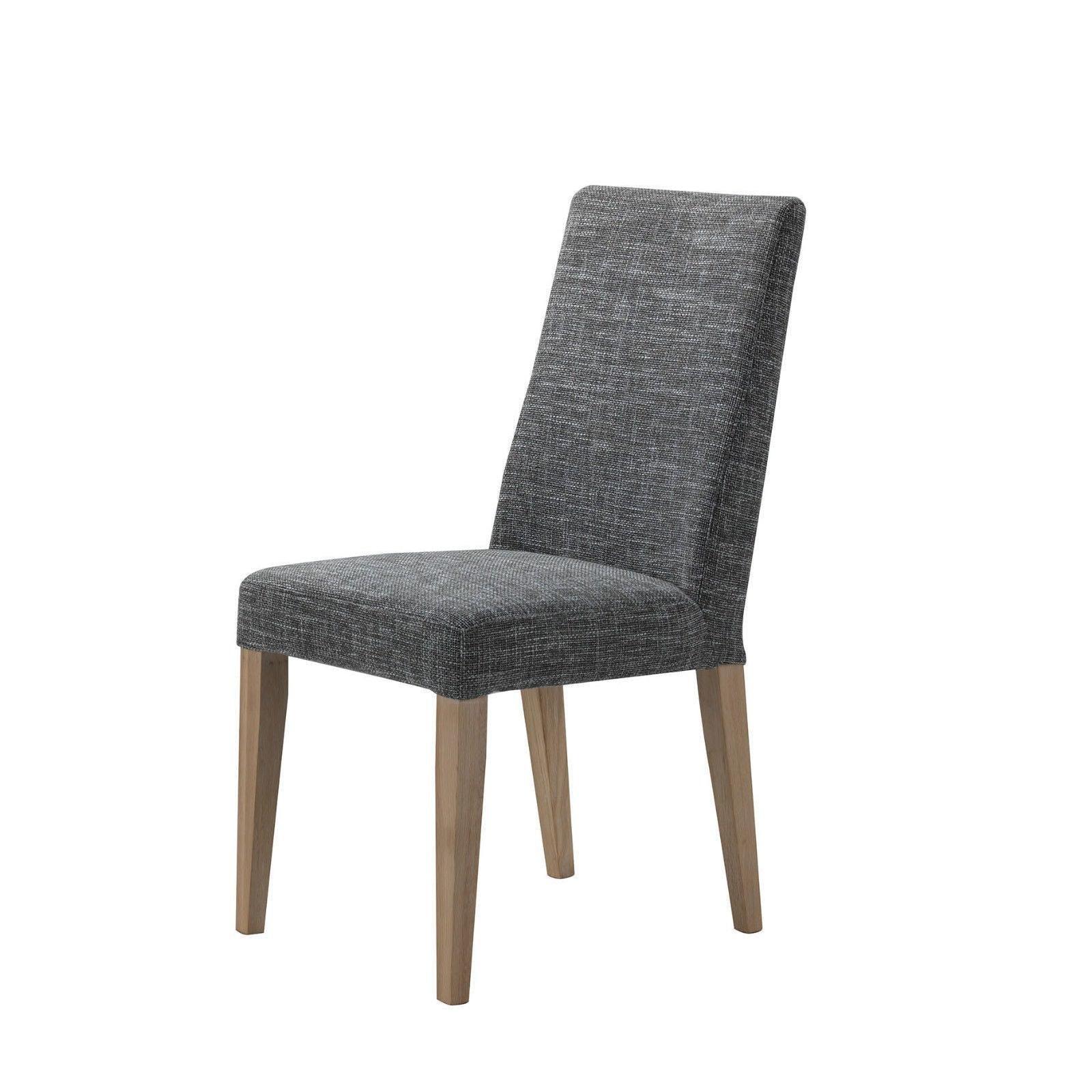 LONDON SOLID AMERICAN OAK DOUBLE Extension Dining Table + 6 FABRIC Chairs - MyChocolateWood