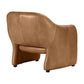 ANDERS TOP GRAIN COW LEATHER ARMCHAIR LIGHT BROWN