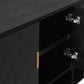 DELGARDO 4-DOOR BUFFET/SIDEBOARD BLACK
