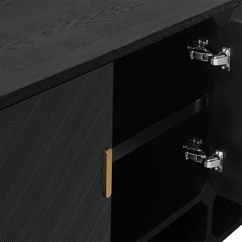 DELGARDO 4-DOOR BUFFET/SIDEBOARD BLACK