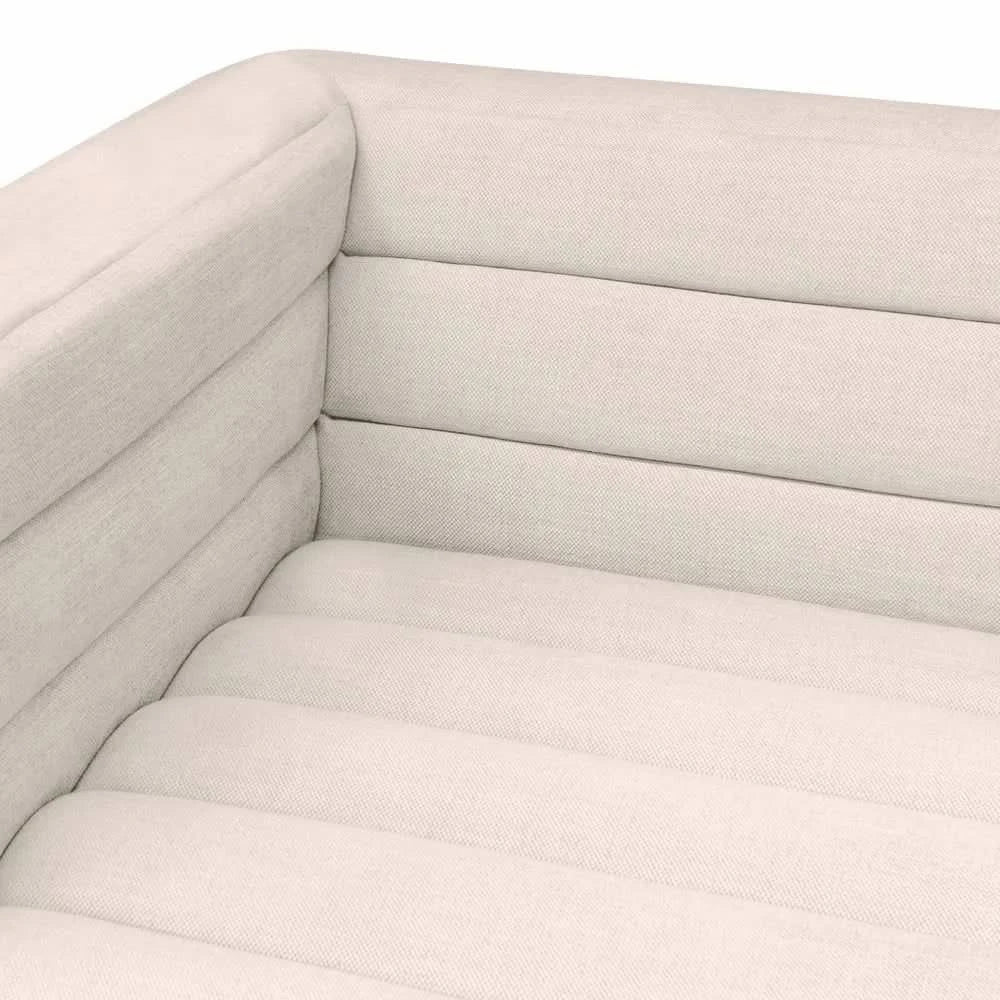 MEREDITH 3-SEATER BOUCLE SOFA WHITE