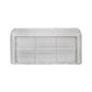 GASCONI 3-SEATER OUTDOOR ARMLESS SOFA WHITE FRAME/GREY CUSHIONS