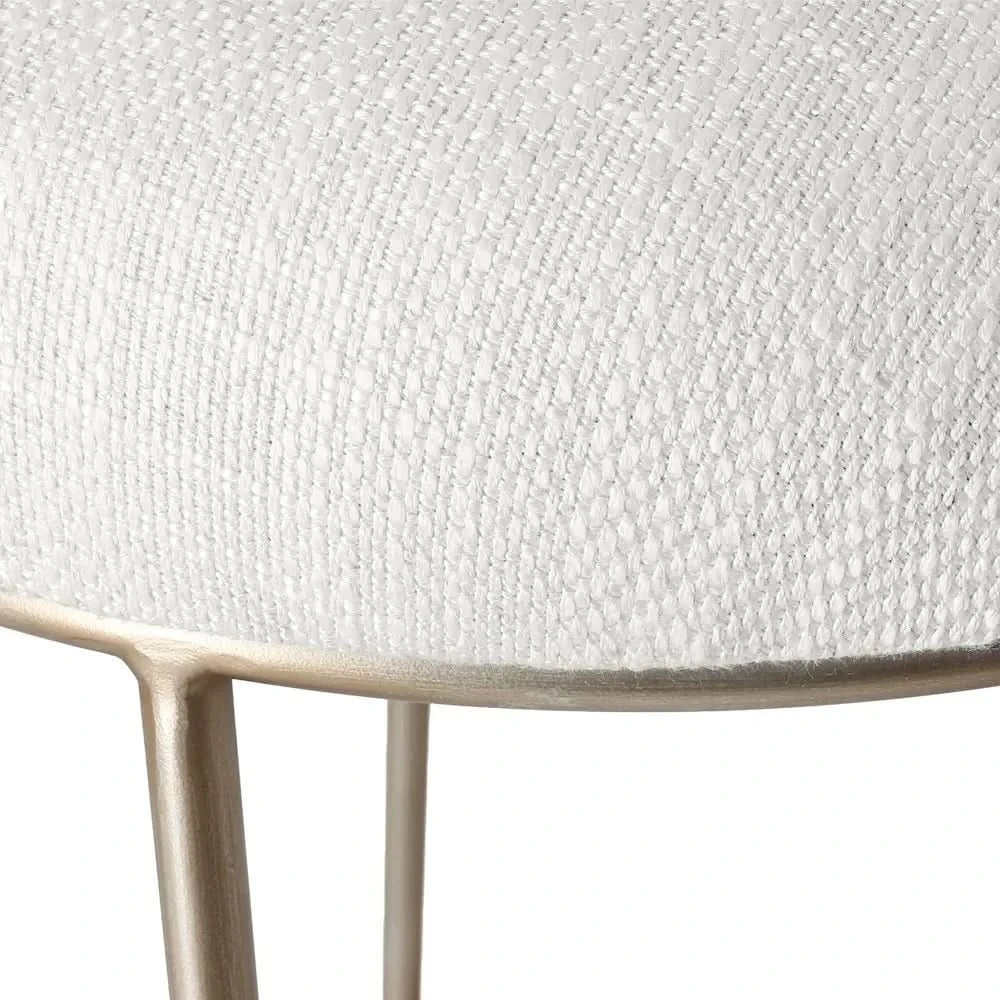 JACE GOLD STEEL BAR STOOL - NATURAL LINEN