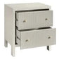 JAYLA LARGE GREY 2-DRAWER BEDSIDE TABLE