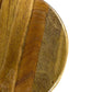 MARON STOOL BLACK PAINTED METAL/RUSTIC BROWN WASHED MANGO WOOD