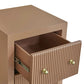 JAYLA PETITE MOCHA MOUSSE 2-DRAWER BEDSIDE TABLE
