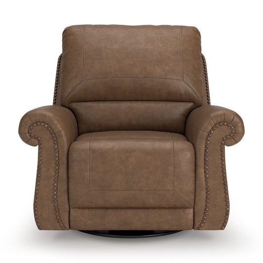 EMBER FAUX LEATHER 1 SEATER RECLINER ARMCHAIR/ROCKING CHAIR BROWN