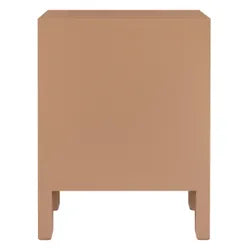 JAYLA SMALL MOCHA MOUSSE  2-DRAWER BEDSIDE TABLE