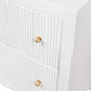 JAYLA SMALL WHITE  2-DRAWER BEDSIDE TABLE