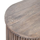 JARVIS SLATTED OLD ELM SIDE TABLE LAMP TABLE BEDSIDE TABLE  NATURAL