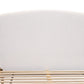 SOLENE FABRIC QUEEN BED WITH UPH BH & USB SANDSTONE