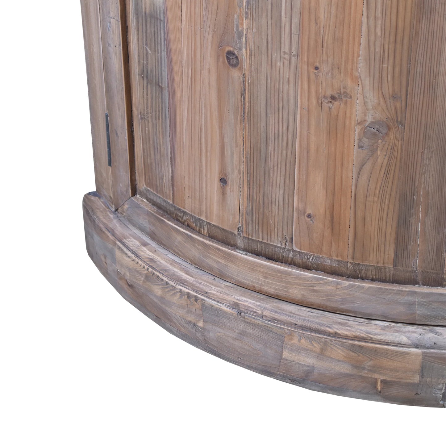 ALIMAR RECLAIMED PINE/RECLAIMED ELM TOP FRENCH VINTAGE CURVED SIDEBOARD/BUFFET  NATURAL