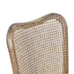 DUMAS SOLID OAK & RATTAN ARCHED BACK DINING CHAIR NATURAL