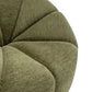MADELEY CHENILLE SWIVEL OCCASIONAL CHAIR ARMCHAIR OLIVE
