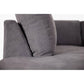 MARIGNY FABRIC 3-SEATER SOFA BED WITH LHF CHAISE DARK GREY (2 PIECES) - MyChocolateWood
