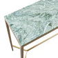 MELINA CONSOLE TABLE/HALL TABLE DUSTYJADE MARBLE/GOLD STAINLESS STEEL