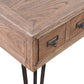 BOSWORTH OLD ELM PHARMACY  HOME OFFICE DESK BLACK & NATURAL