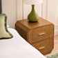 DELGARDO HAMPTON STYLE 2-DRAWER BEDSIDE TABLE ANTIQUE GOLD