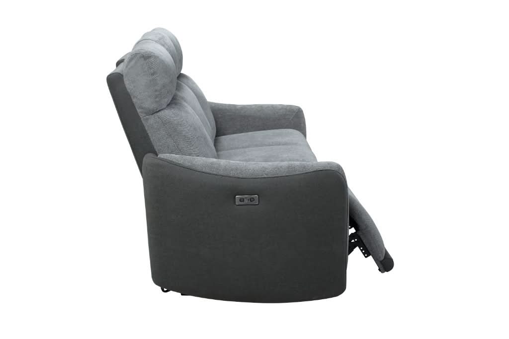 HITCHIN 3-SEATER ELECTRIC RECLINER SOFA GREY COLOUR