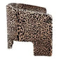 GRETCHEN LEOPARD CHENILLE ARMCHAIR
