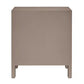 JAYLA LARGE TAUPE 2-DRAWER LARGE BEDSIDE TABLE