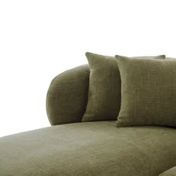 BEECHAM MODULAR 3-SEATER CORNER SOFA WITH LHF CHAISE - SAGE CHENILLE