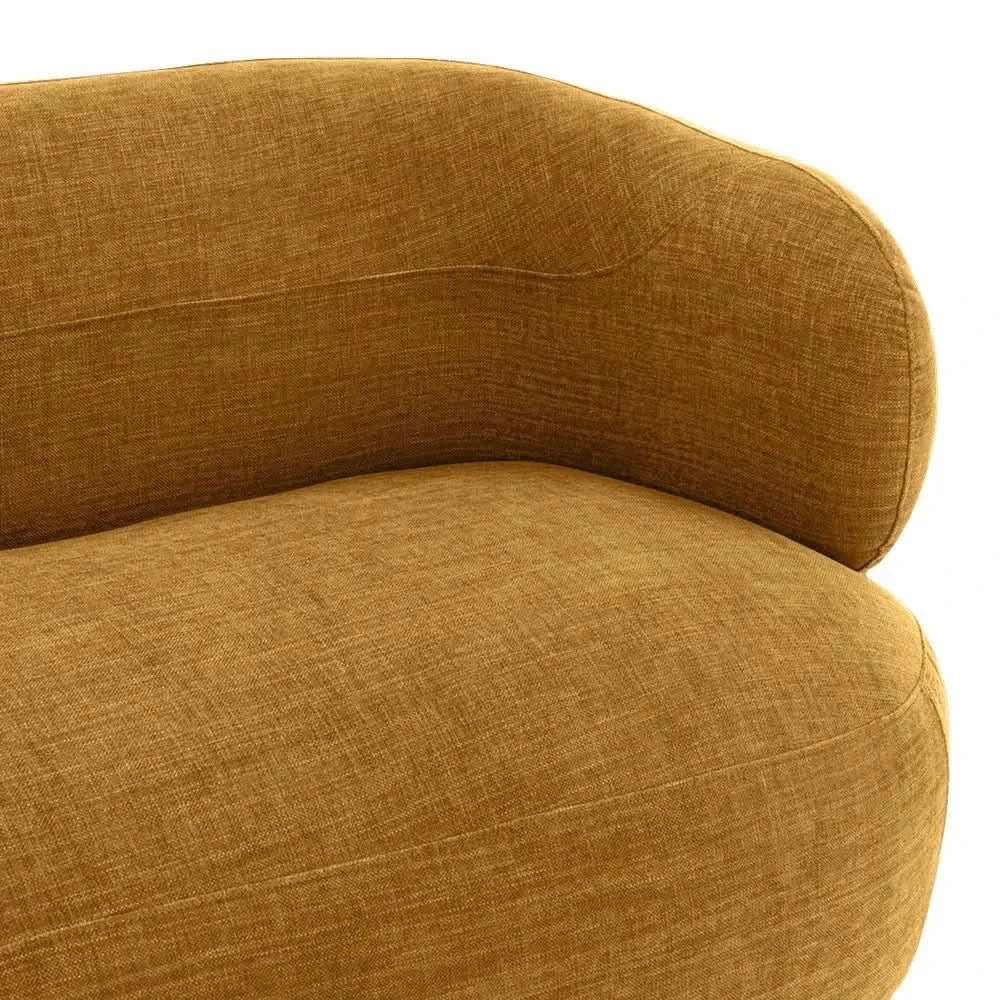 BEECHAM 3-SEATER CHENILLE SOFA MUSTARD