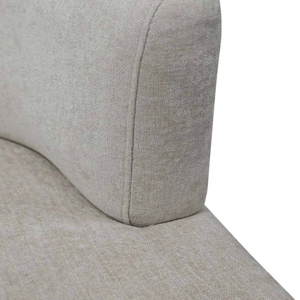 NAPIER FAWN CHENILLE FABRIC OCCASIONAL CHAIR